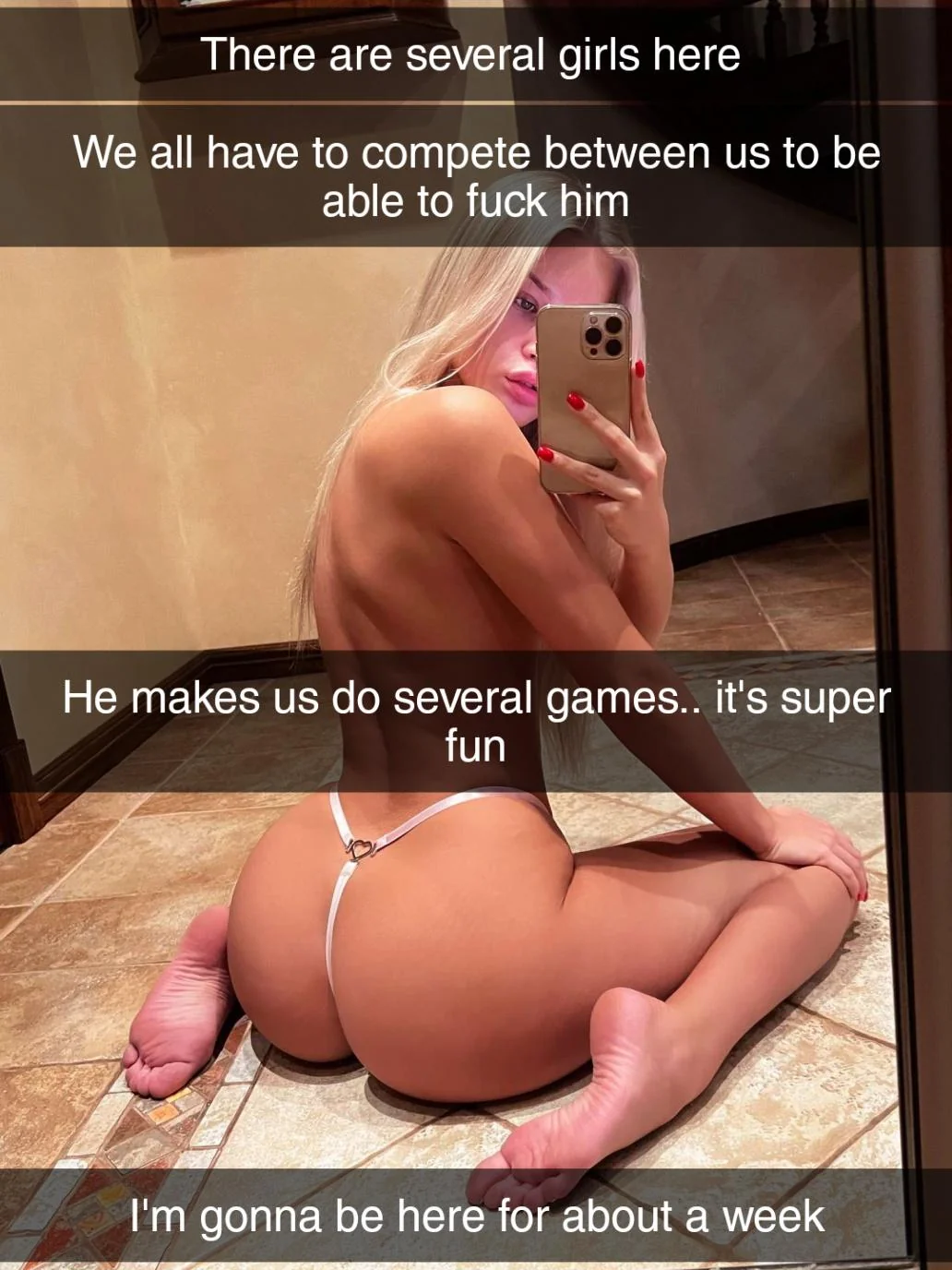 Your naughty GF livin' it up at her bull's place for a whole week picture 1 of 1
