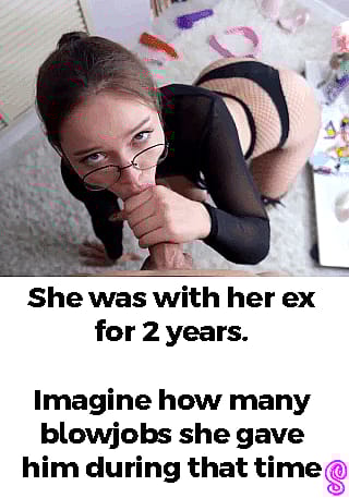 Bet she's still thirsty for more after all that cream...'