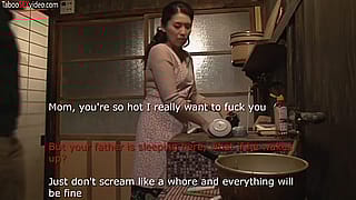 Naughty Asian MILF Sneaks Steamy Session with Son While Hubby's Out Cold'