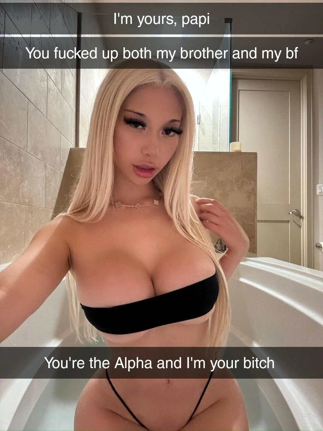 Naughty sub kneels for her dom picture 1 of 1
