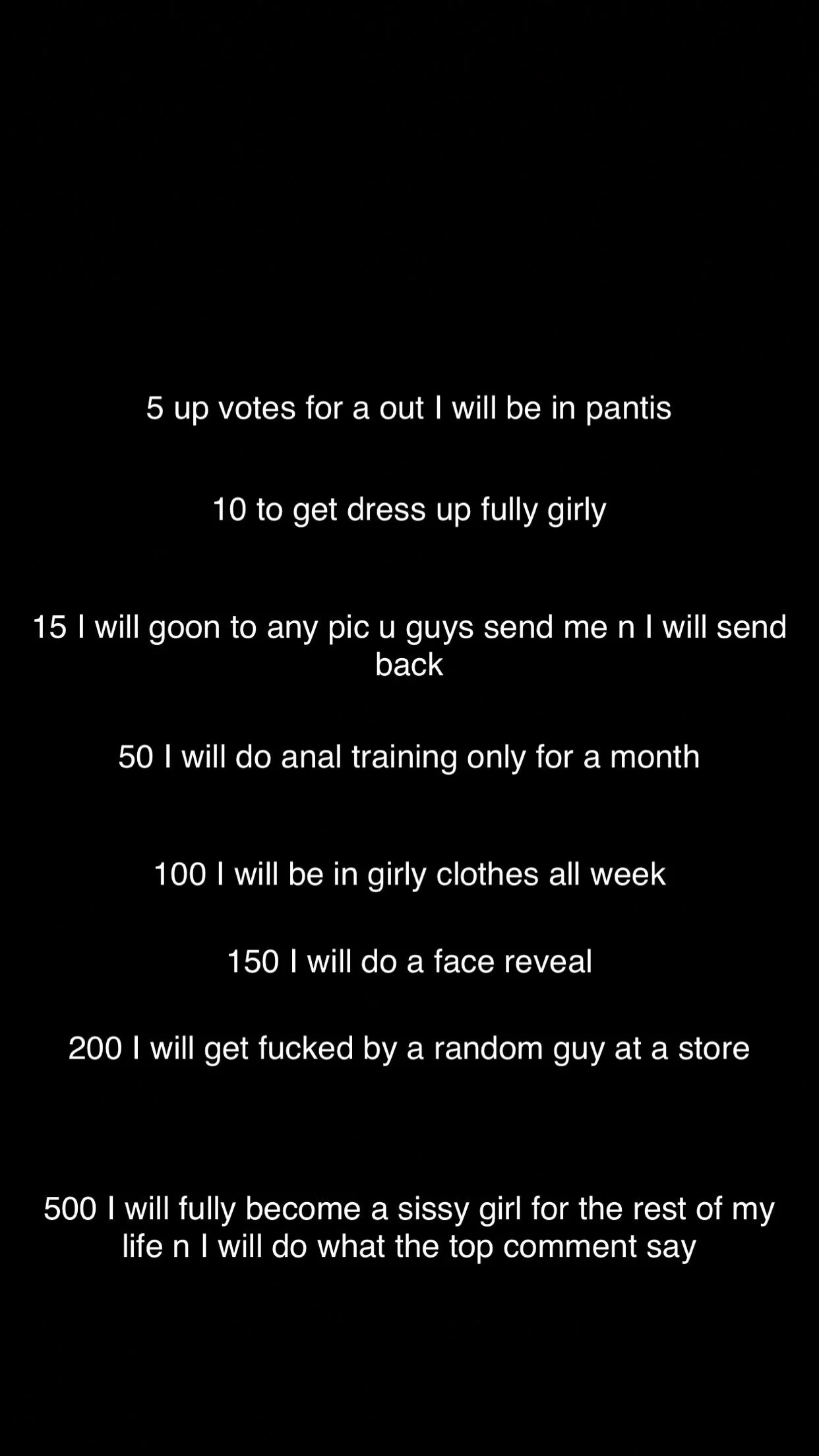 Sissy Slut Begs for Votes picture 1 of 1