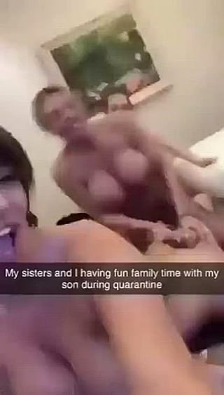 Filthy Family Fiesta: Mom & Aunts Tag-Teaming Their Boy'