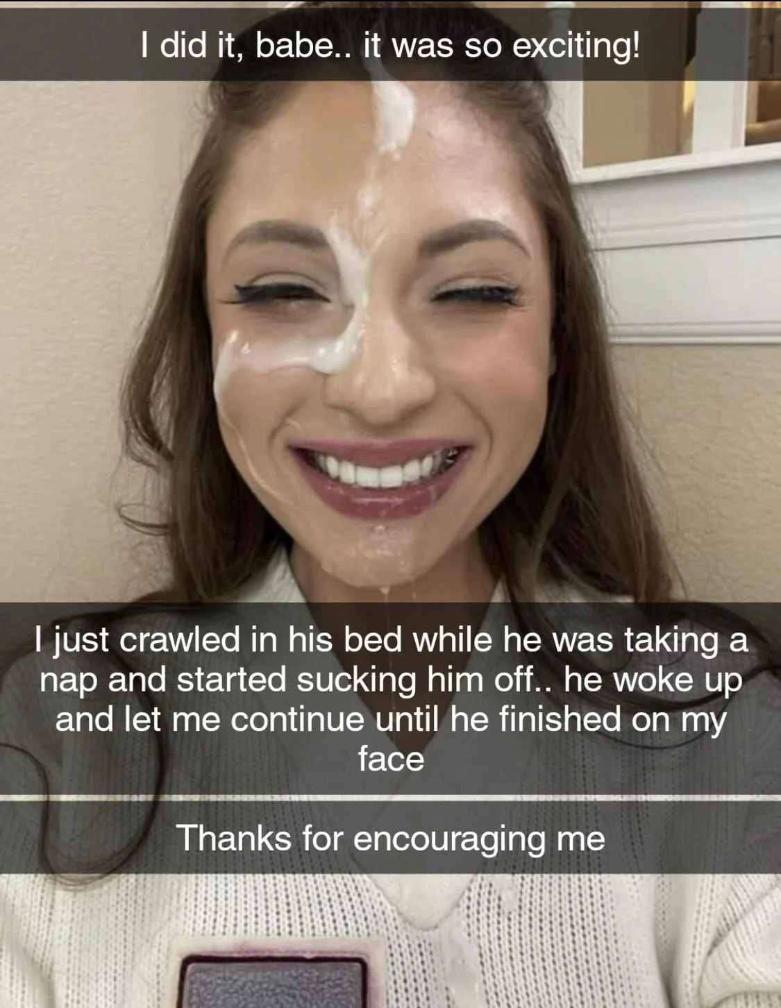 With your encouragement and support, she cucked you picture 1 of 1