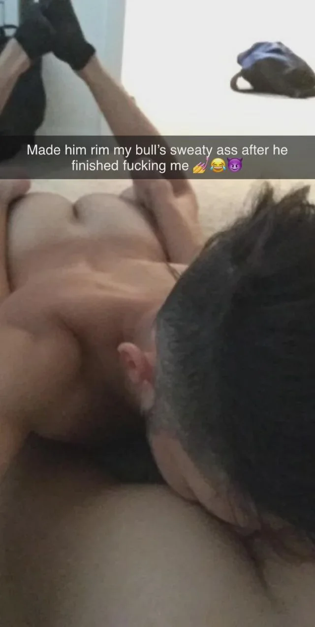 Naughty GF Dominates Cuck BF Into Worshiping Her Bull's Sweaty Glory picture 1 of 1
