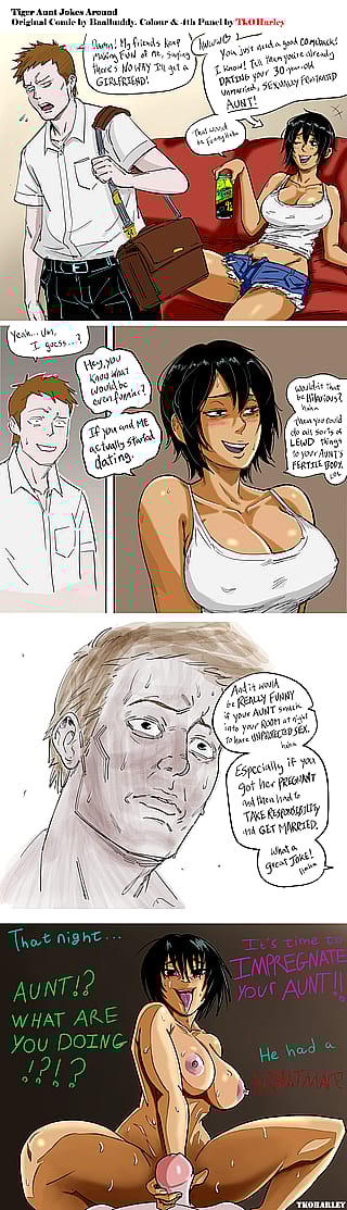 Auntie's Playful Teases Turn Into Steamy Sessions'