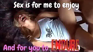 Dumb little fuck doll begs for more'