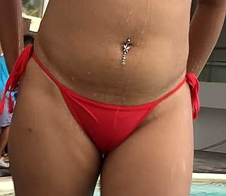 Hubby's jaw dropped as I flaunted my new belly bling for my man'