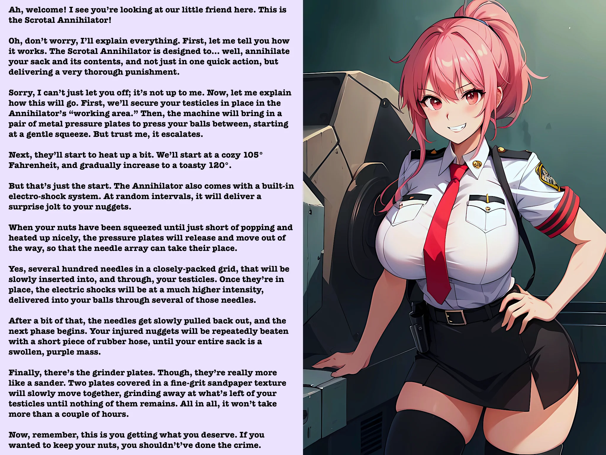 Time to meet the Scrotal Annihilator [AI Image] picture 1 of 1