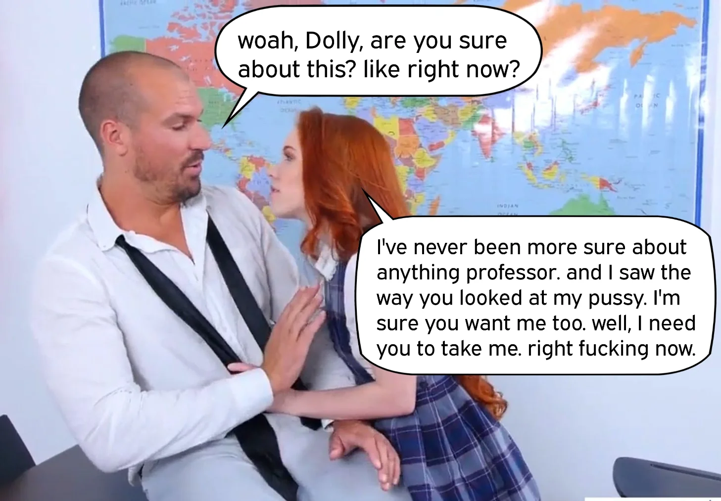 Dolly Little Dominates Her Educator in a Steamy Session picture 2 of 20