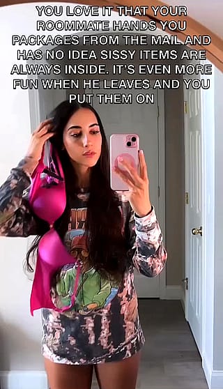 Sissy Slut's Secret Package Delivery'