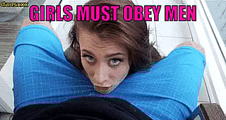 Dumb sluts can't think, just obey'