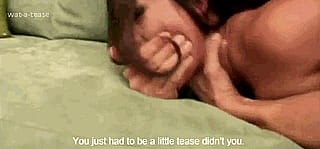 Shut up slut, you asked for this rough ride!'