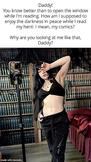 Daddy's Little Bookworm Gets a Private Lesson'