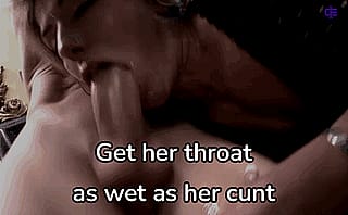 Dumb Slut's Vocabulary Reduced to Gurgles Under Cock'