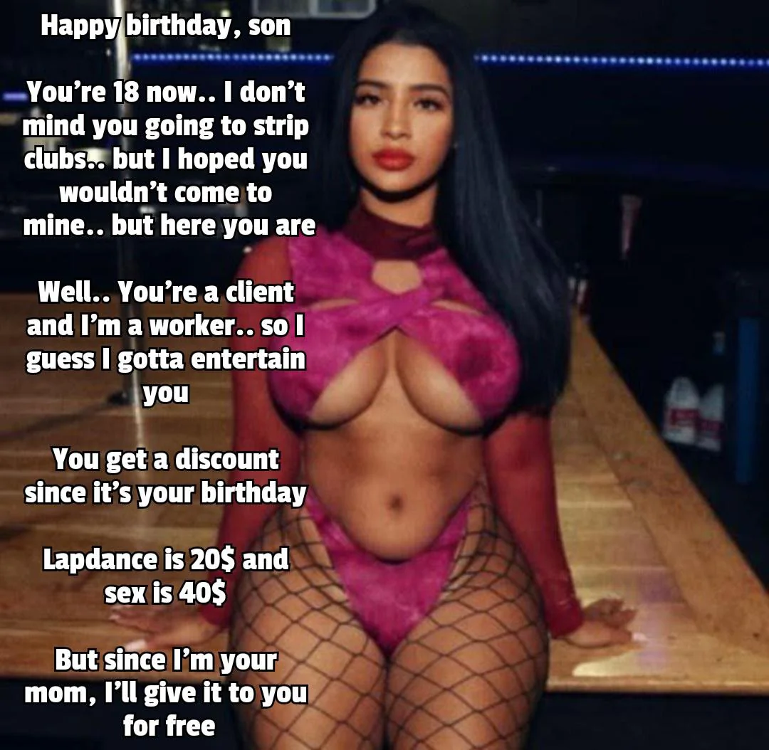 Stripper mom will give you free lapdance and sex for your birthday picture 1 of 1