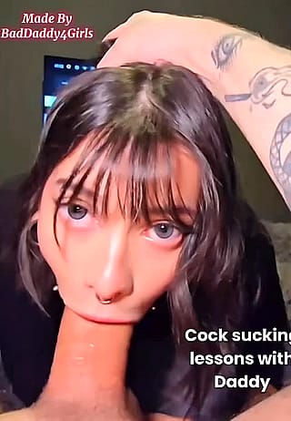 Naughty Daddy's Deep Throat Tutorial'