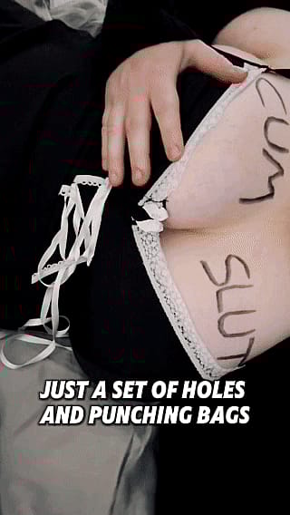 Just a Naughty Fucktoy Begging for Cock'