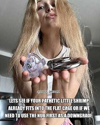 Tiny Cage or Bust: Your Shrimp Cock's New Home'