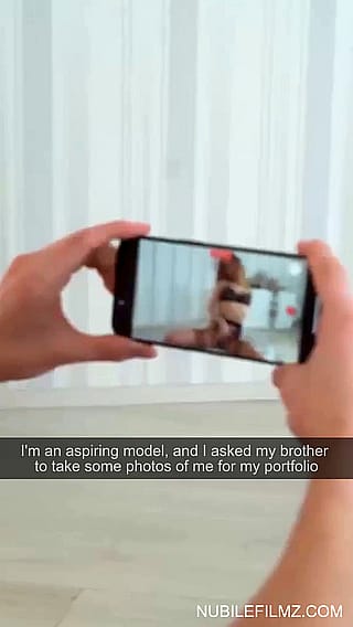 Step-Sis Strips Down for Brother's Camera - Lingerie Peek & Play'