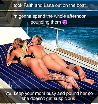 Dad's Out with the Girls, Time to Dive into Mom'