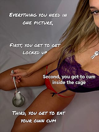 That sissy's ecstasy is leaking out, locked and loaded!'