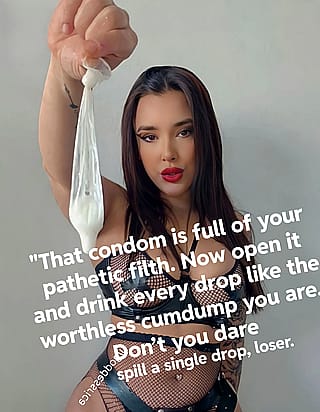 Gape wide, slut. Mommy's creamy surprise is all yours'