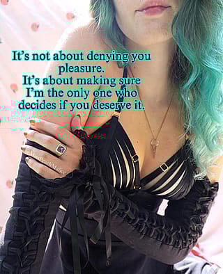 Deny Your Desires While I Dominate Your Dreams'
