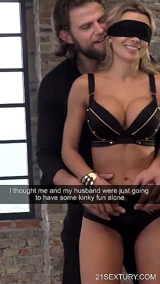 Sneaky Hubby Brings His Monster-Cocked Buddy for a Wild Threesome'