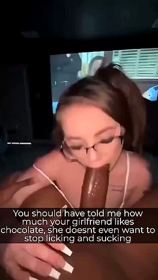 She Can't Resist the Dark Chocolate'