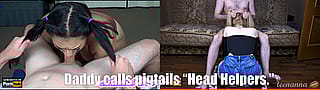 Daddy's Little Piggy in Pigtails Gets Wild'