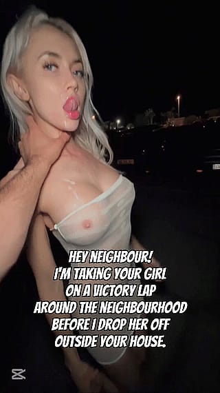 Claimed & Flaunted: Neighborhood's Newest Hotwife on Display'