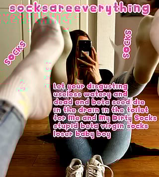 Worship My Divine Socks & Drown Your Pathetic Seed in Despair, Beta!'