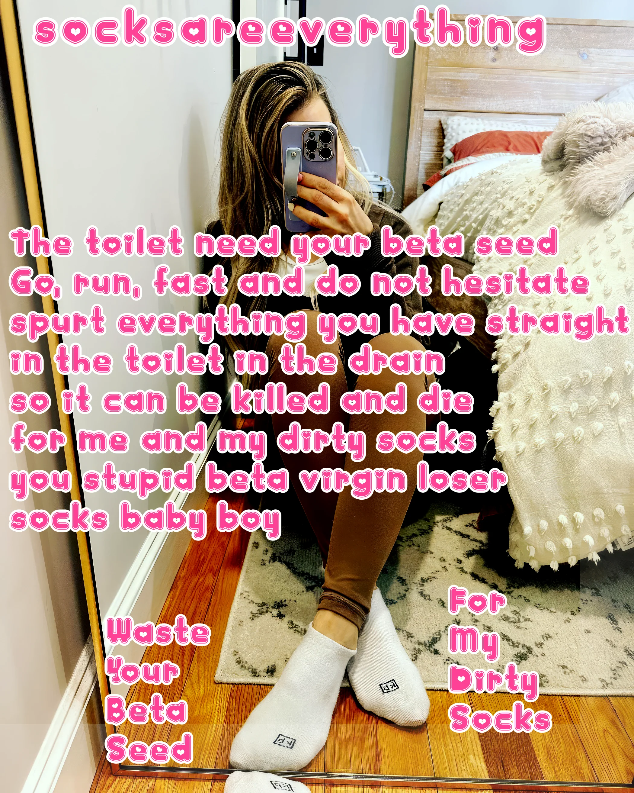 Drown in Sock Worship, Beta! Your Seed Belongs to the Toilet. picture 1 of 1