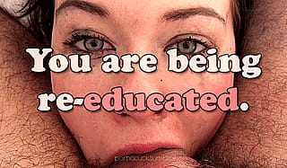 You need to be reeducated. Men like me will break you down to build you into the perfect fucktoy.'