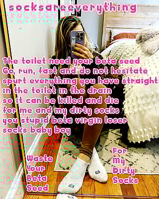 Drown in Despair, Beta! Socked Feet Reign Supreme Over Your Pitiful Existence.'