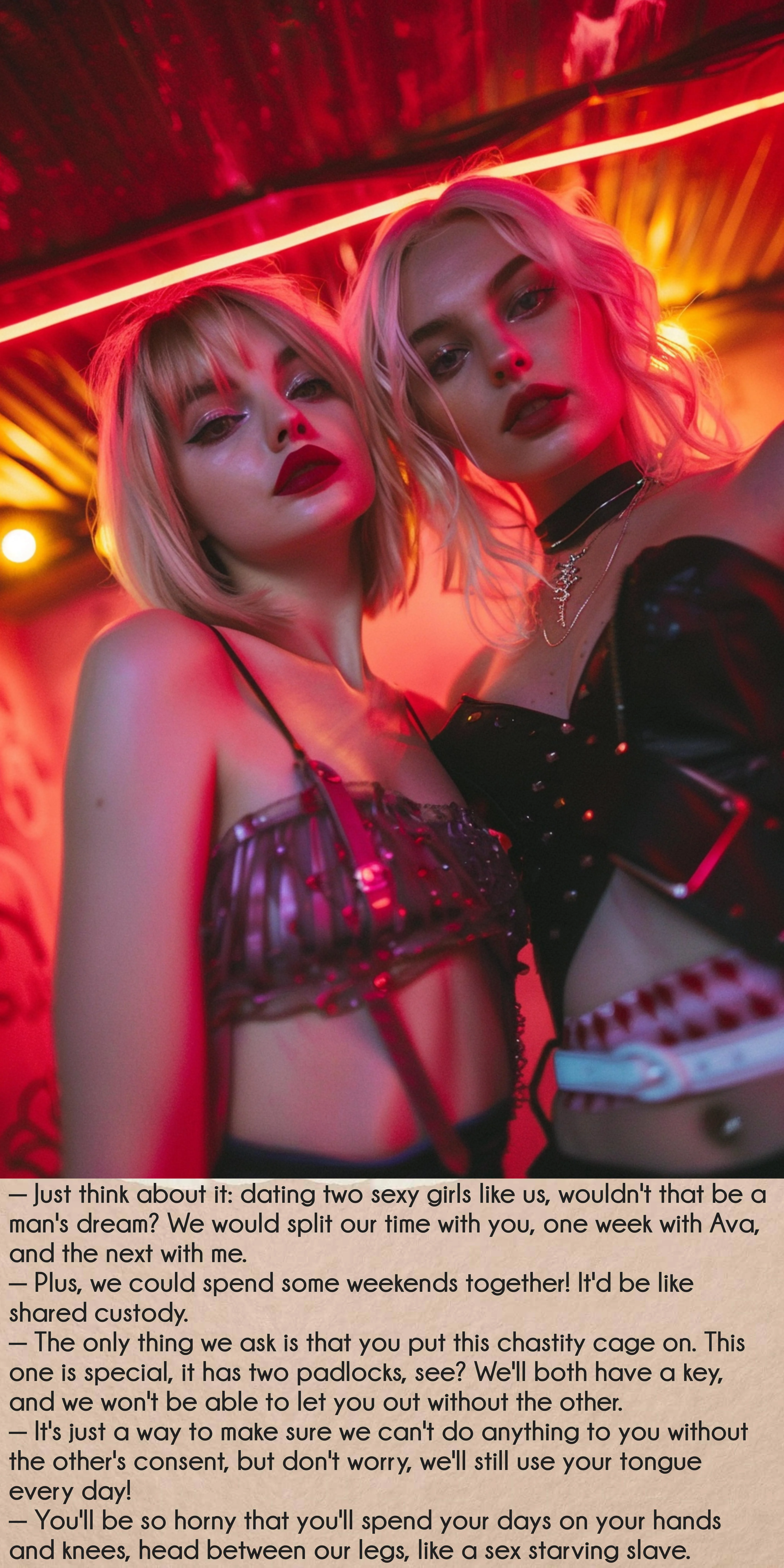 Locked in Lust: Two Wild Queens in a Cage picture 1 of 1