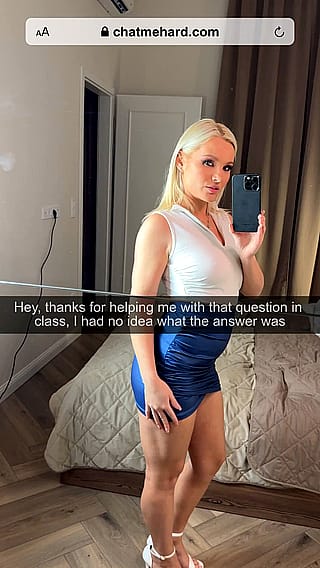 Busted a Nut Thanks to My Blonde Bombshell Classmate'