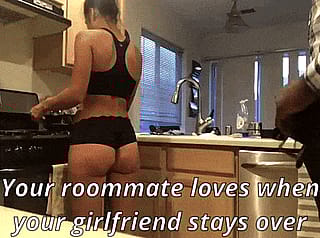 Roommate's Secret Ride: Your GF's Day Long Pleasure Session'