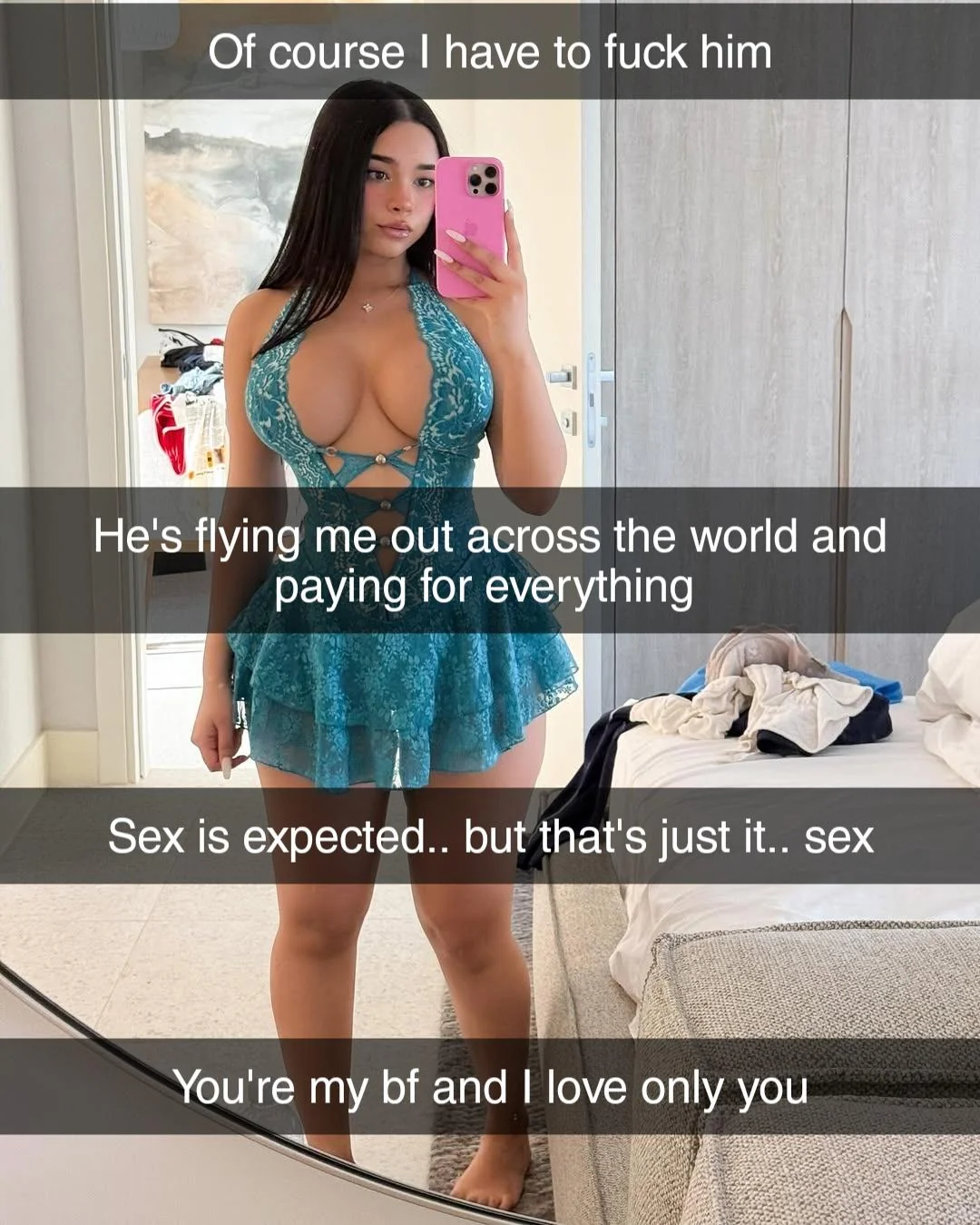 While You're Just a Text Away, She's Riding Her Sugar Daddy Hard picture 1 of 1
