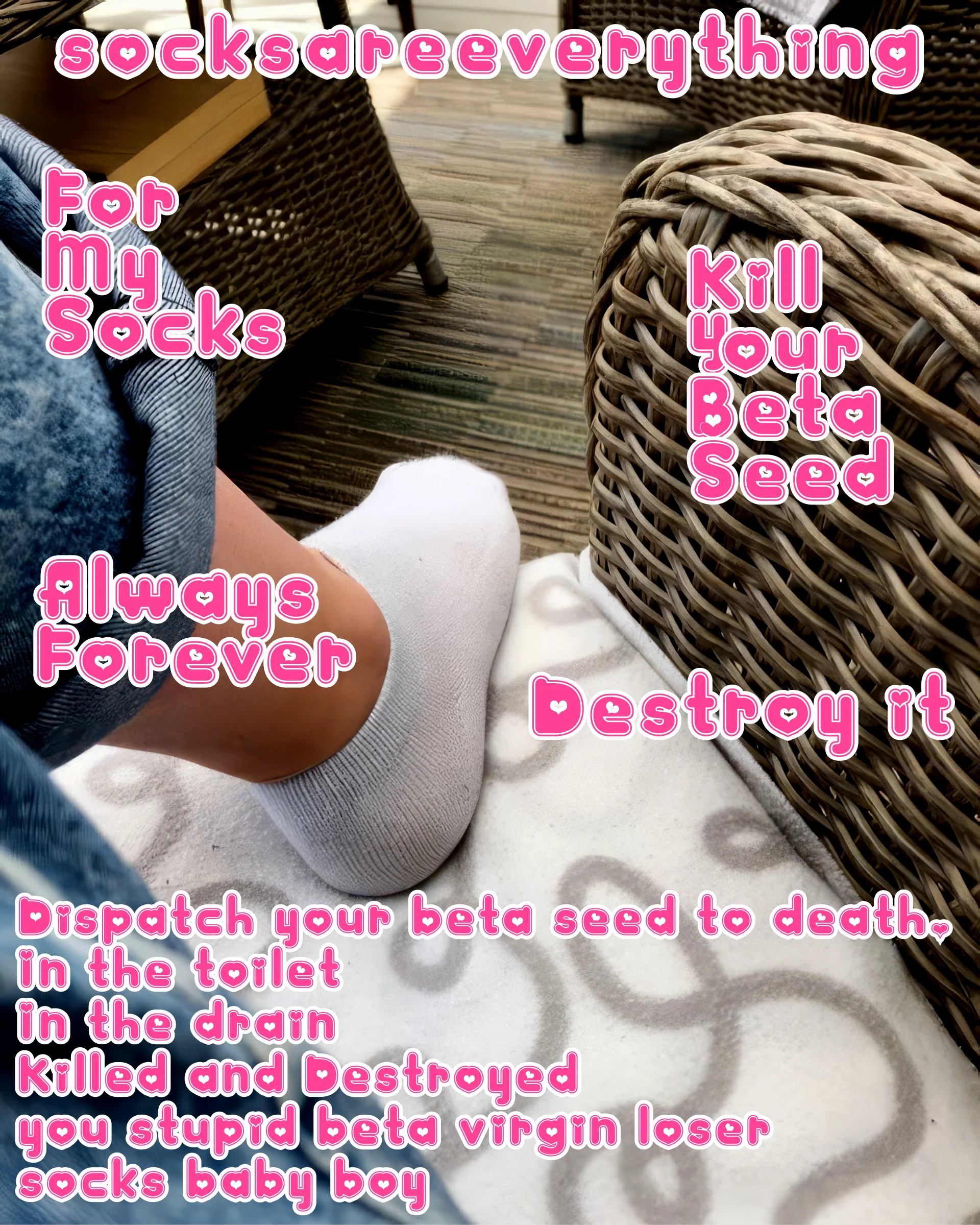 Worship My Divine Socked Feet, Beta Boy picture 1 of 1