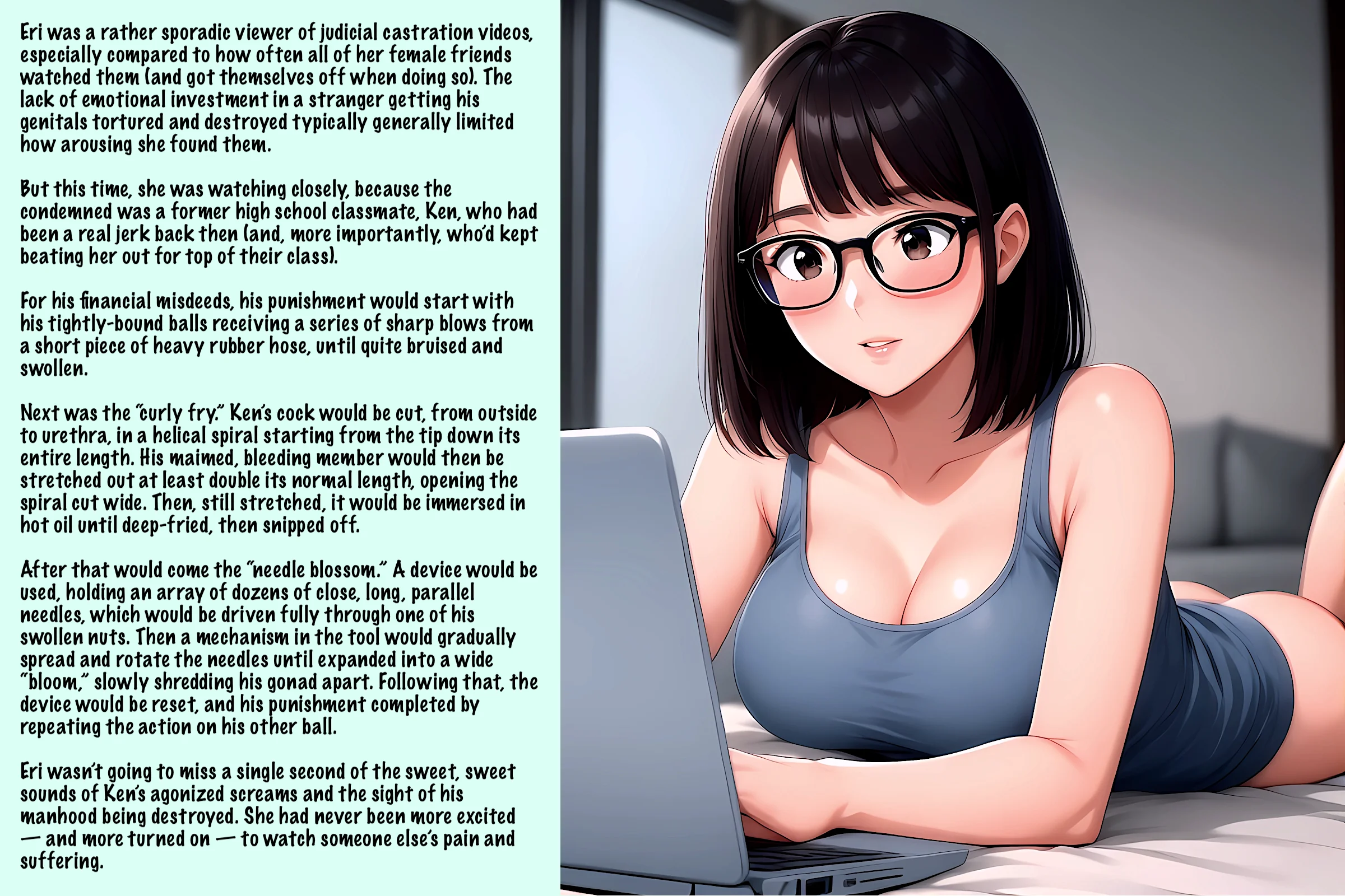 She's Not Missing a Thing This Time [AI Image] (punishment81 on ImageFap) picture 1 of 1