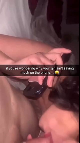 Sneaky Facetime BJ: Teasing Her Man While Taking Another Cock'