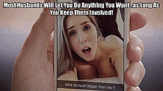 Sneaky Cuckold Fun: Watch Her Play & Stay'