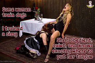 Silent Domination: Her Elegance Commands Your Surrender'