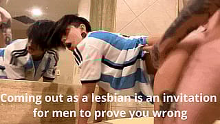 Sneaky Sluts Turning Lesbian Just for Male Gaze'