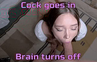 Brain Drain for Cock Worship'