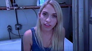 Juicy young peach gets dirty in the laundry room 😍'