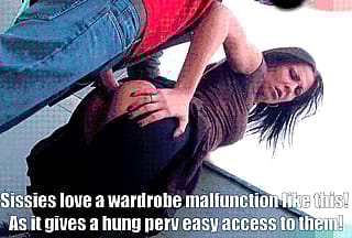 Sissy Wardrobe Mishap Turns Wild!'