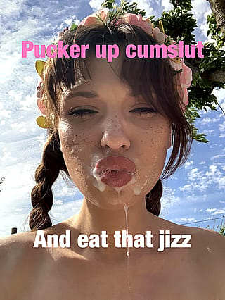 Kiss her cumslut'