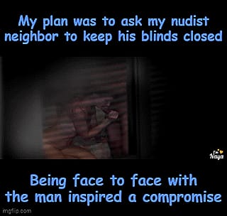 Oops, the Neighbors Got a Free Show: Two 'Straight' Guys Forgetting About the Open Blinds'